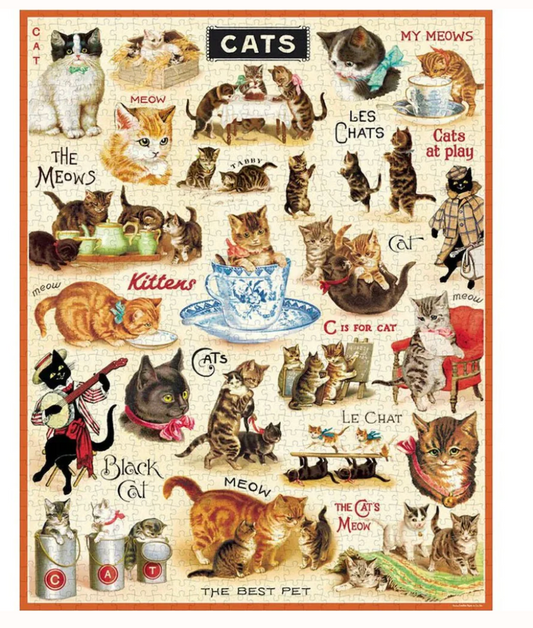 Puzzle - vintage cats