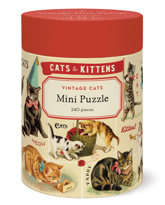 240 Piece Mini Puzzle Vintage Cats