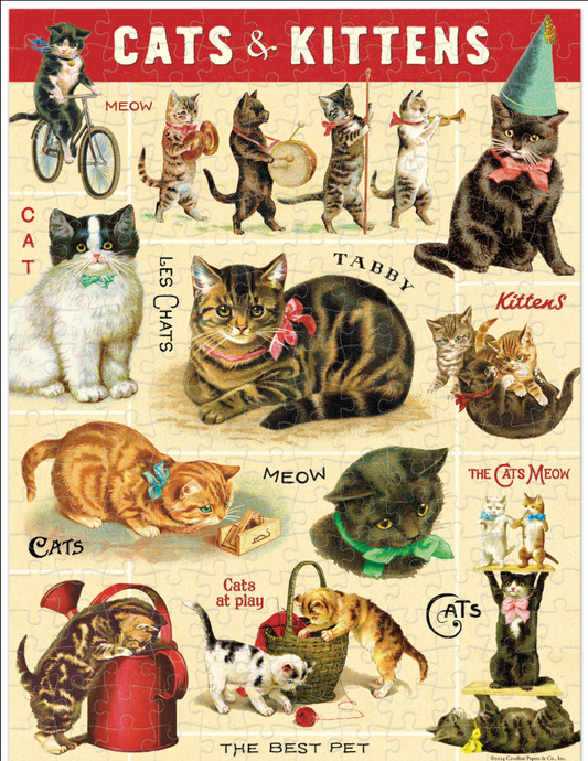 240 Piece Mini Puzzle Vintage Cats