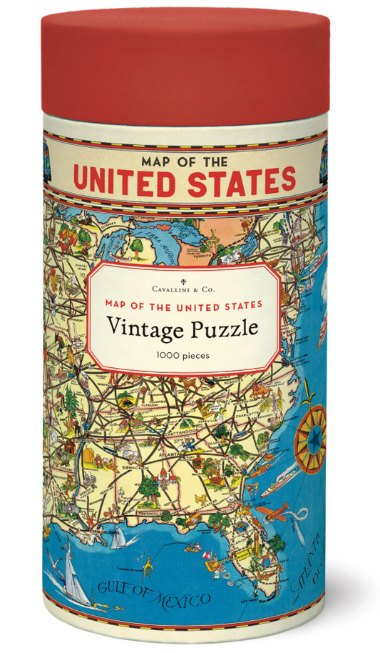 Map of United States Vintage Puzzle