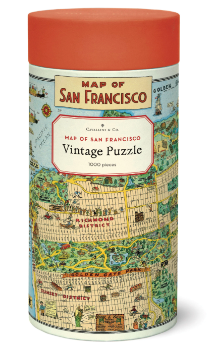Map of San Francisco Vintage Puzzle