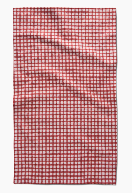 Geometry - Fireside Plaid Tea Towel