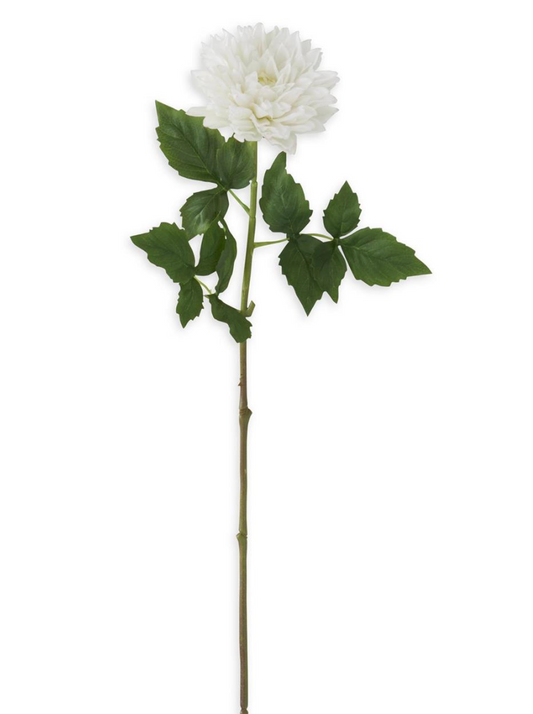 29" Real Touch Dahlia white