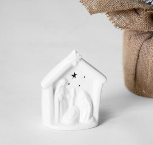Ceramic LED Nativity