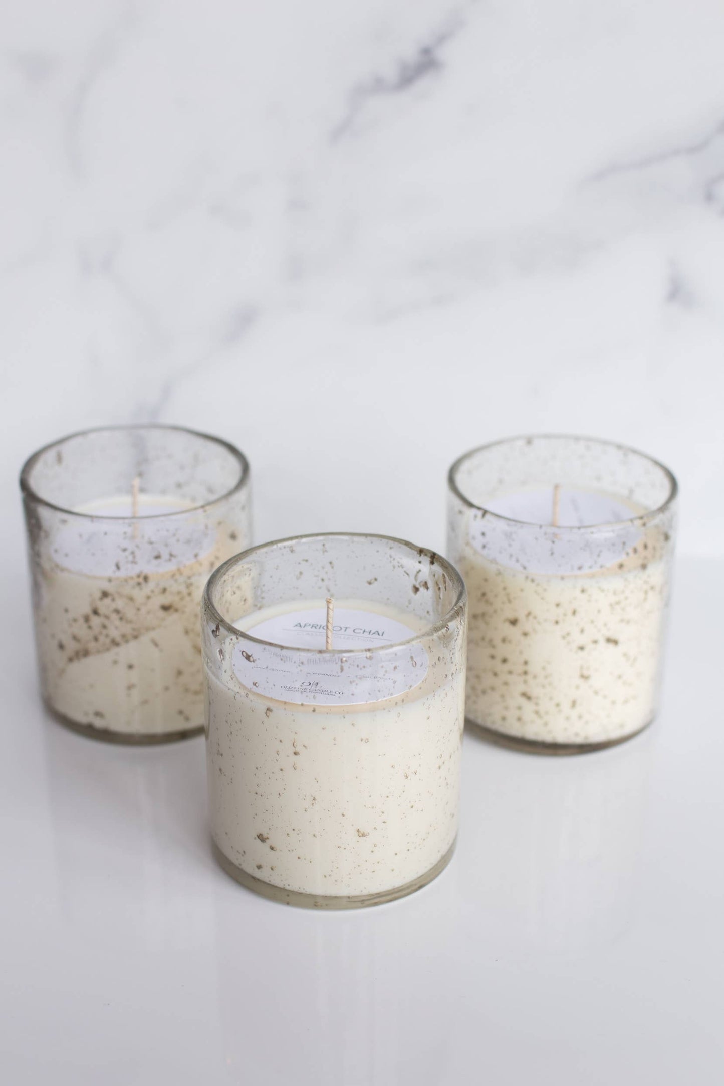 Old Line Candle Co - Bubble/Flecked Candle: 16oz Olive Branch