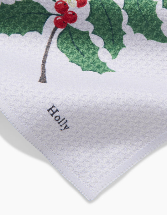 Geometry - December Holly Dishcloth Set