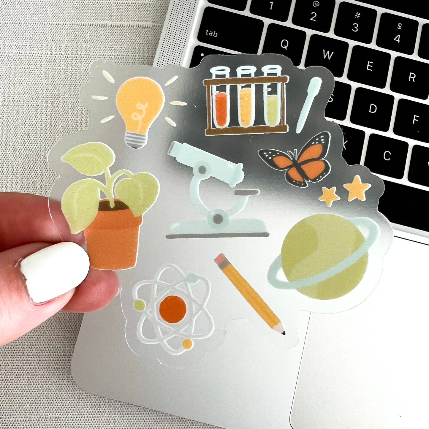 Elyse Breanne Design - science teacher Sticker