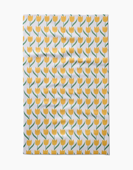 Geometry - Tulip Flowers Tea Towel