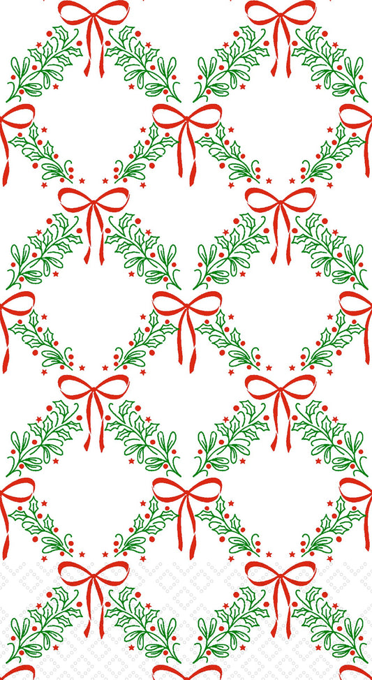 Boston International - Paper Guest Towels 20ct Madeleine Christmas