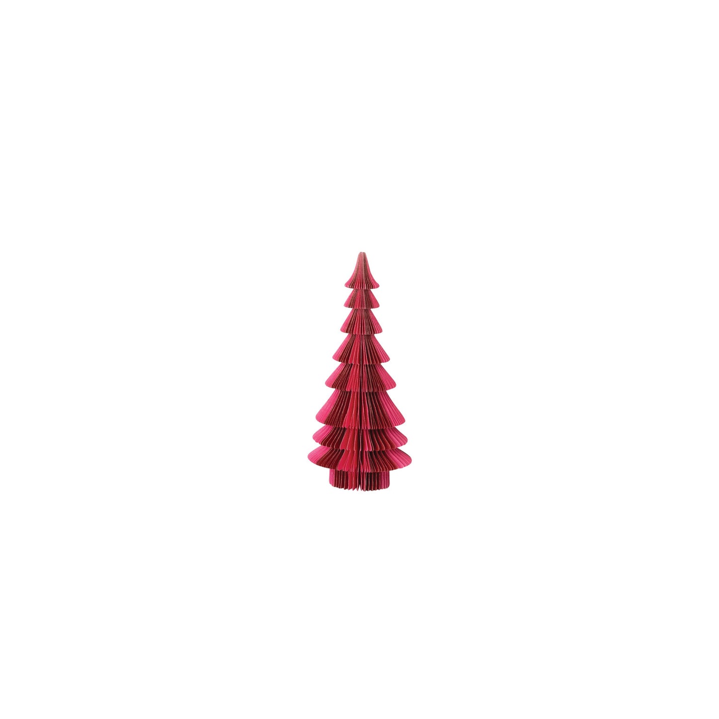 Handmade Recycled Paper Folding Honeycomb Tree, Pink & Red