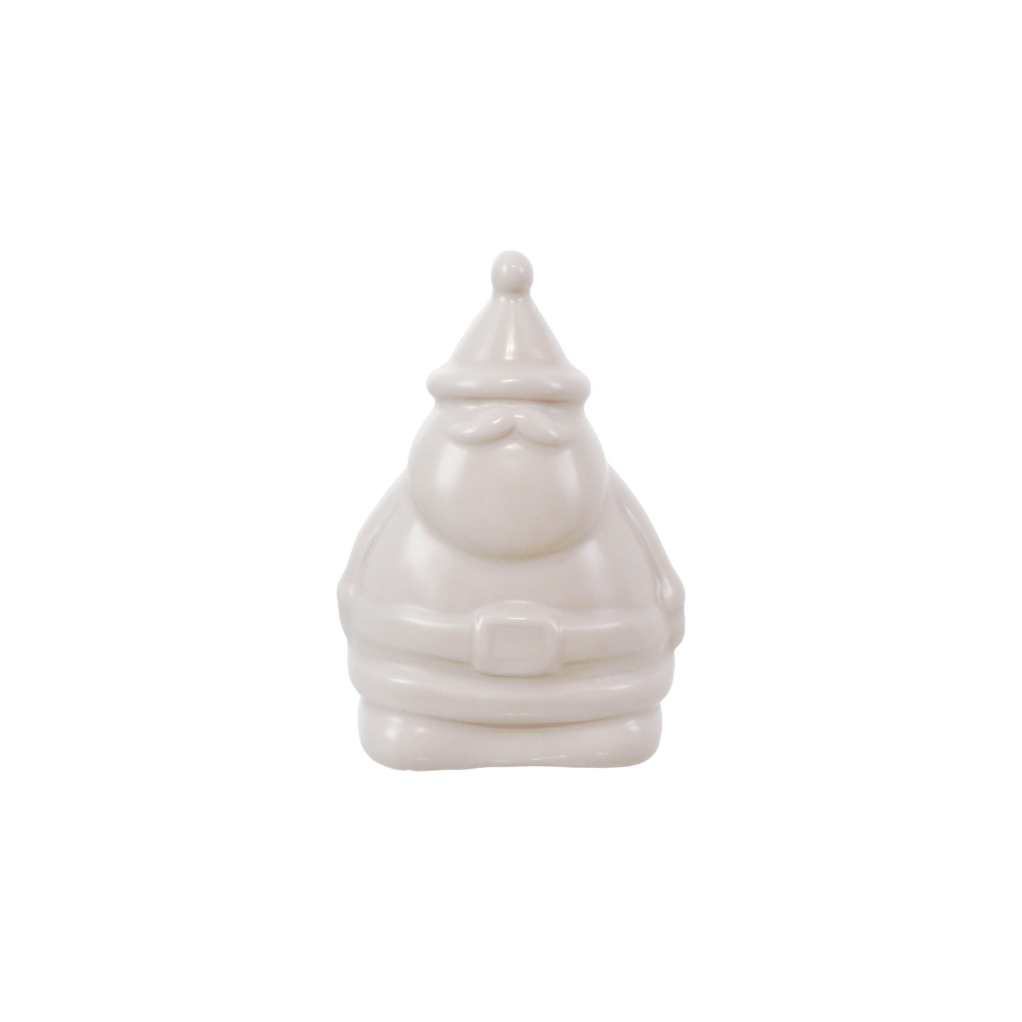 Stoneware Santa Shaped LED Light (Batteries Included)
