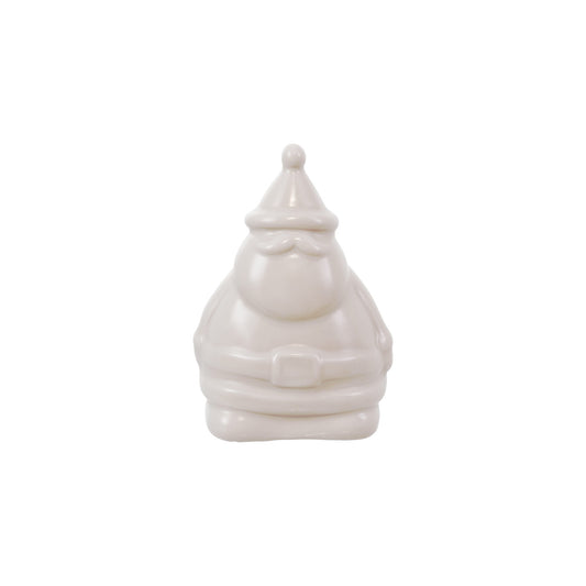 Stoneware Santa Shaped LED Light (Batteries Included)