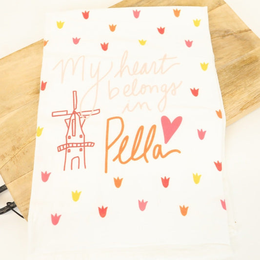 "My Heart Belongs in Pella" Flour Sack Towel