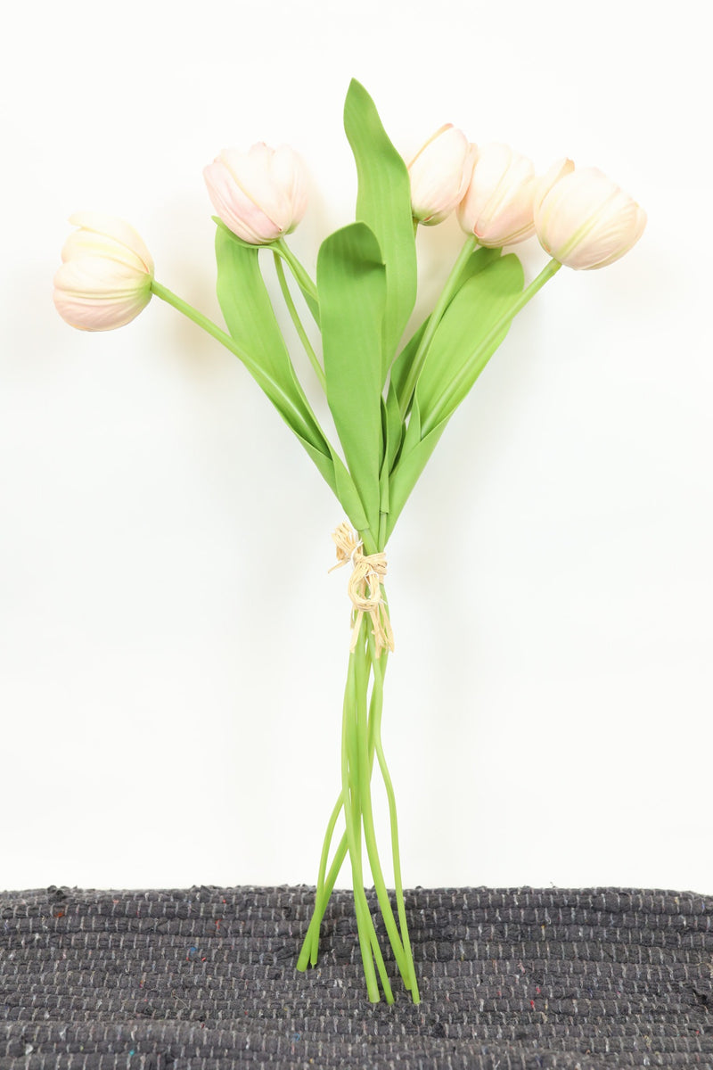 Tulip Bundle - Blushing Pink 17”