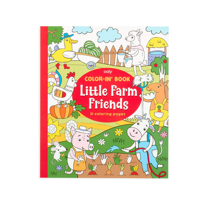 OOLY - Color-in' Book: Little Farm Friends (8" x 10")