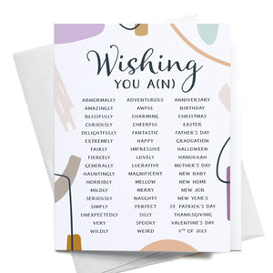 onderkast studio - Wishing You A(n) Greeting Card