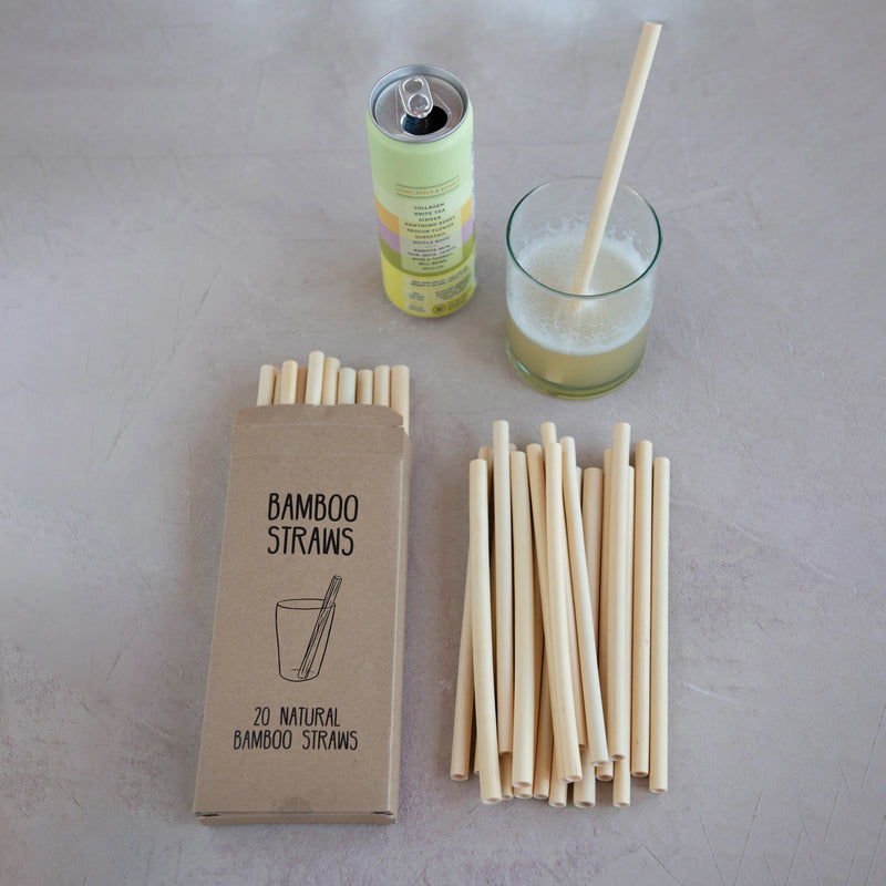 Bamboo Single Use Drinking Straws