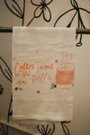 Coffee Time in Pella - flour sack towel