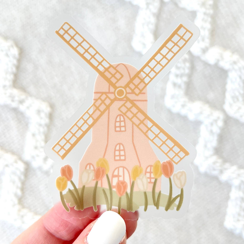Elyse Breanne Design - Windmill Sticker, 3x2.25in
