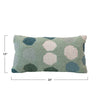 Green and Blue Dot Pillow