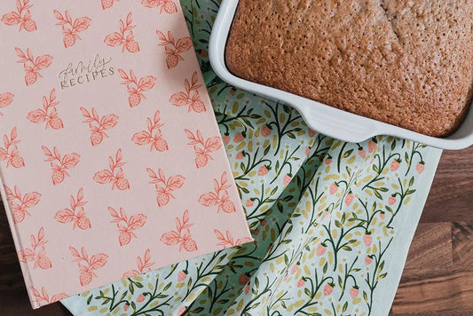 Retro Floral Kitchen Towels - Set of 4