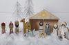 Colorful Wooden Nativity Set