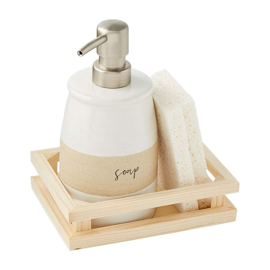Sandstone Soap and Sponge Set
