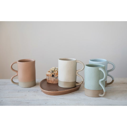 Matte Double Handle Mugs