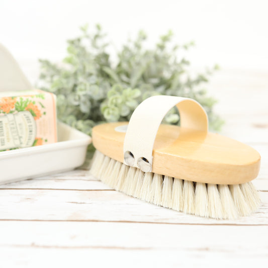 Natural Bristle Shower Scrub Brush