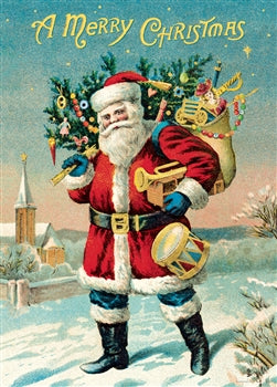 Vintage Santa poster