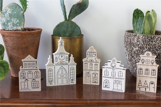 Wooden Christmas Village
