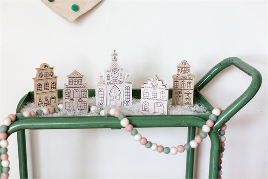 Wooden Christmas Village