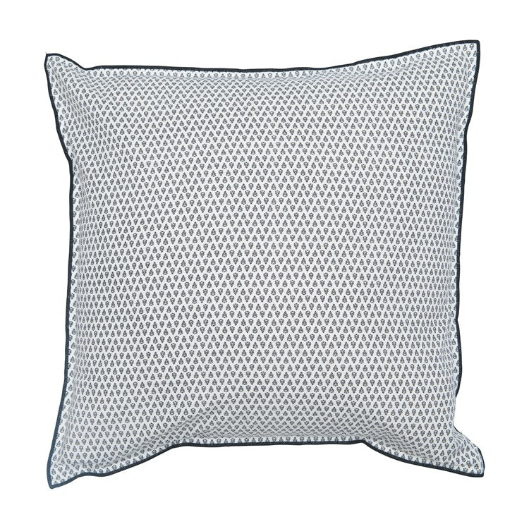 Black and White Floral Pillow