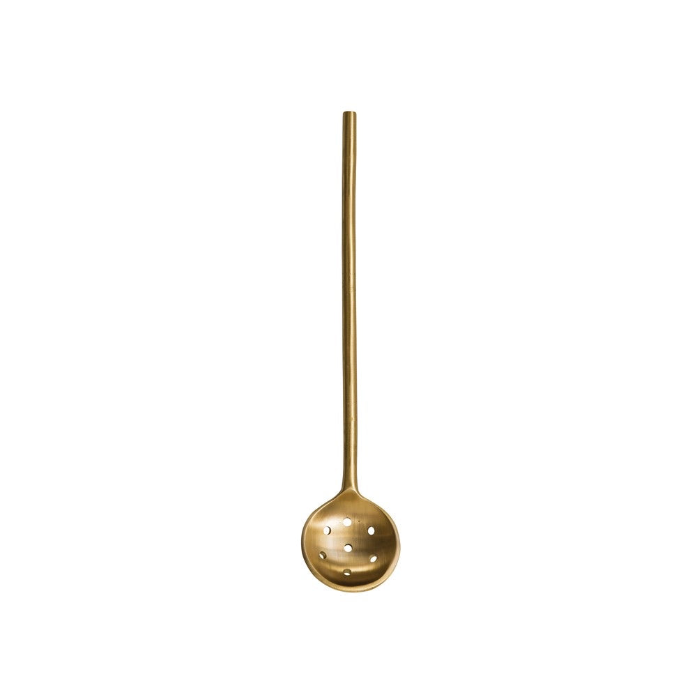 Gold Olive Straining Spoon