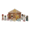 Colorful Wooden Nativity Set