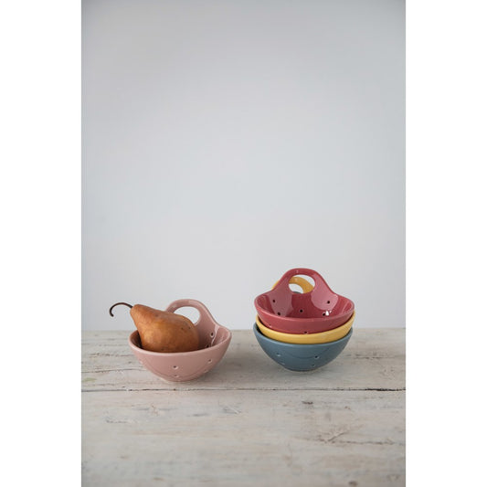 Round Handled Berry Bowls - Multi Collection
