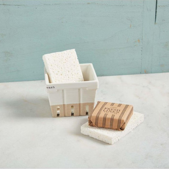 “Wash” Sandstone Sponge and Soap Set