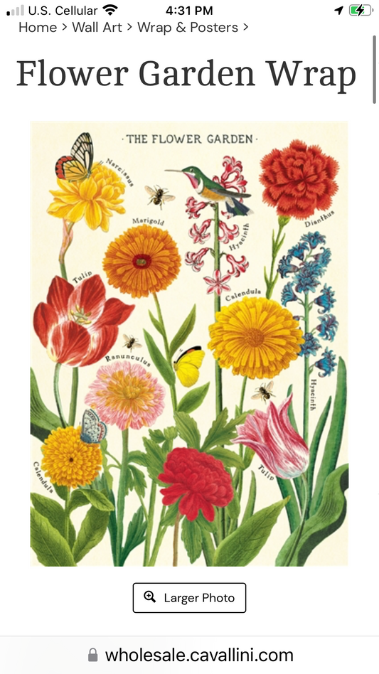 Flower garden poster
