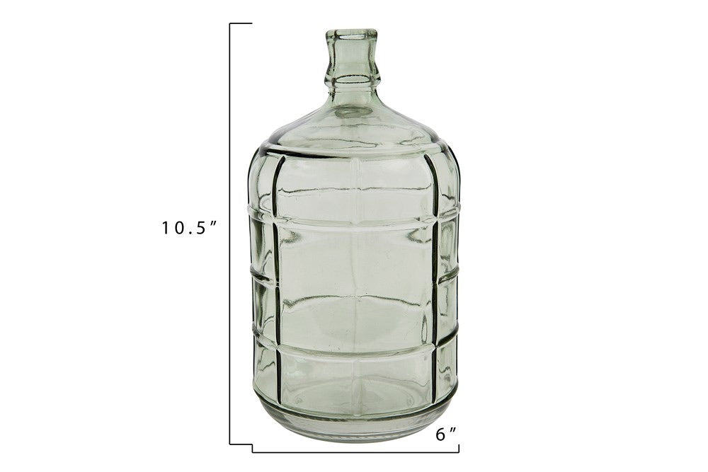 Green Glass Bottle Vase